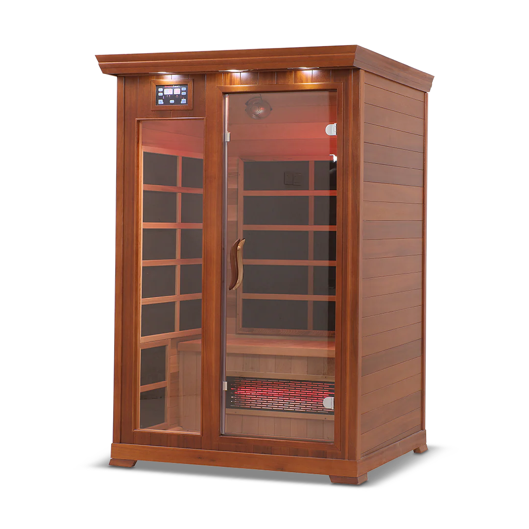 2 Person Full Spectrum Infrared Sauna with PureCarbon Heating & Canadian Wood Health Smart