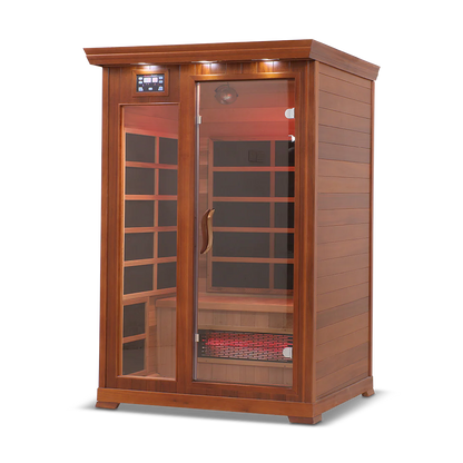 2 Person Full Spectrum Infrared Sauna with PureCarbon Heating & Canadian Wood Health Smart