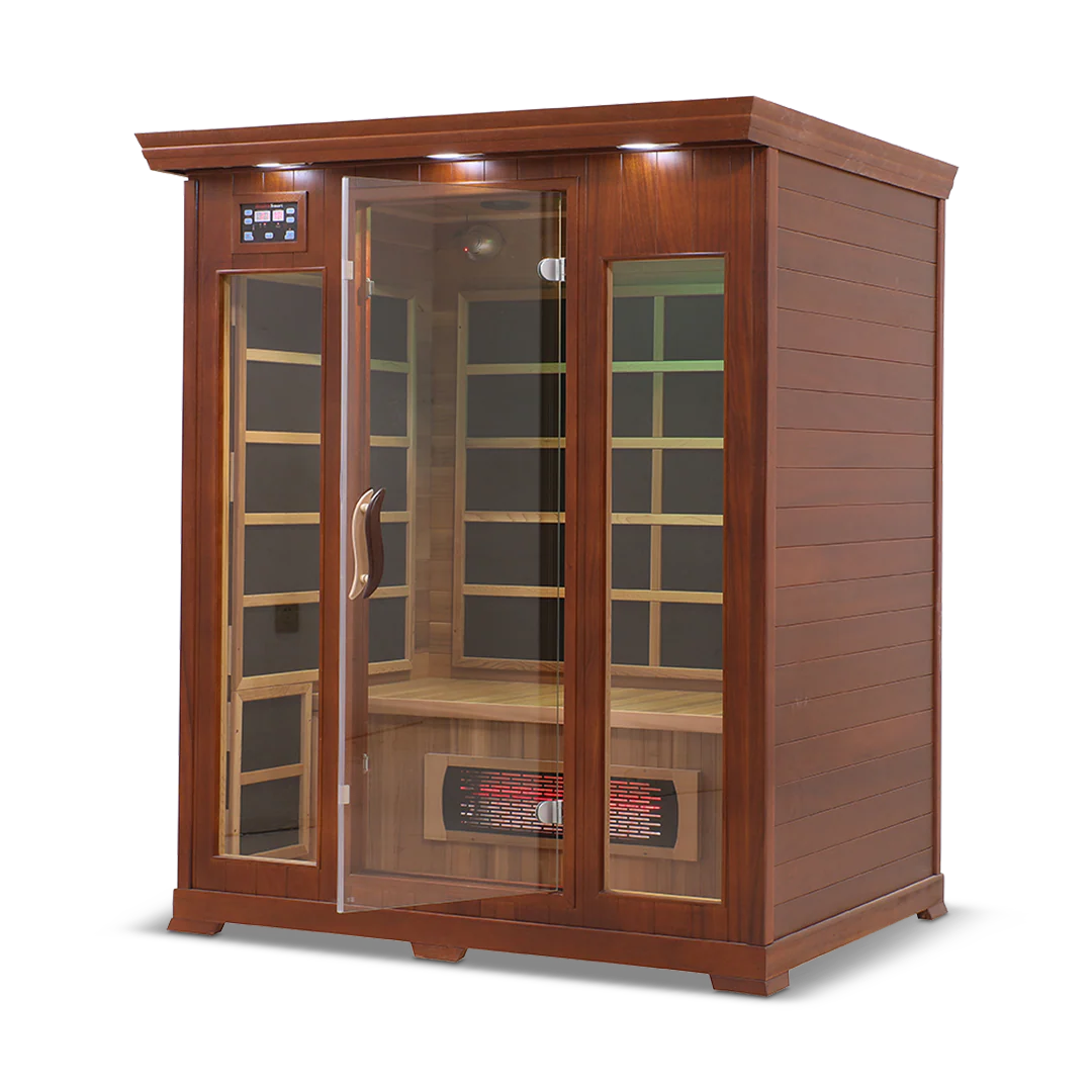 3 Person Full Spectrum Infrared Sauna with PureCarbon Heating & Canadian Wood Health Smart
