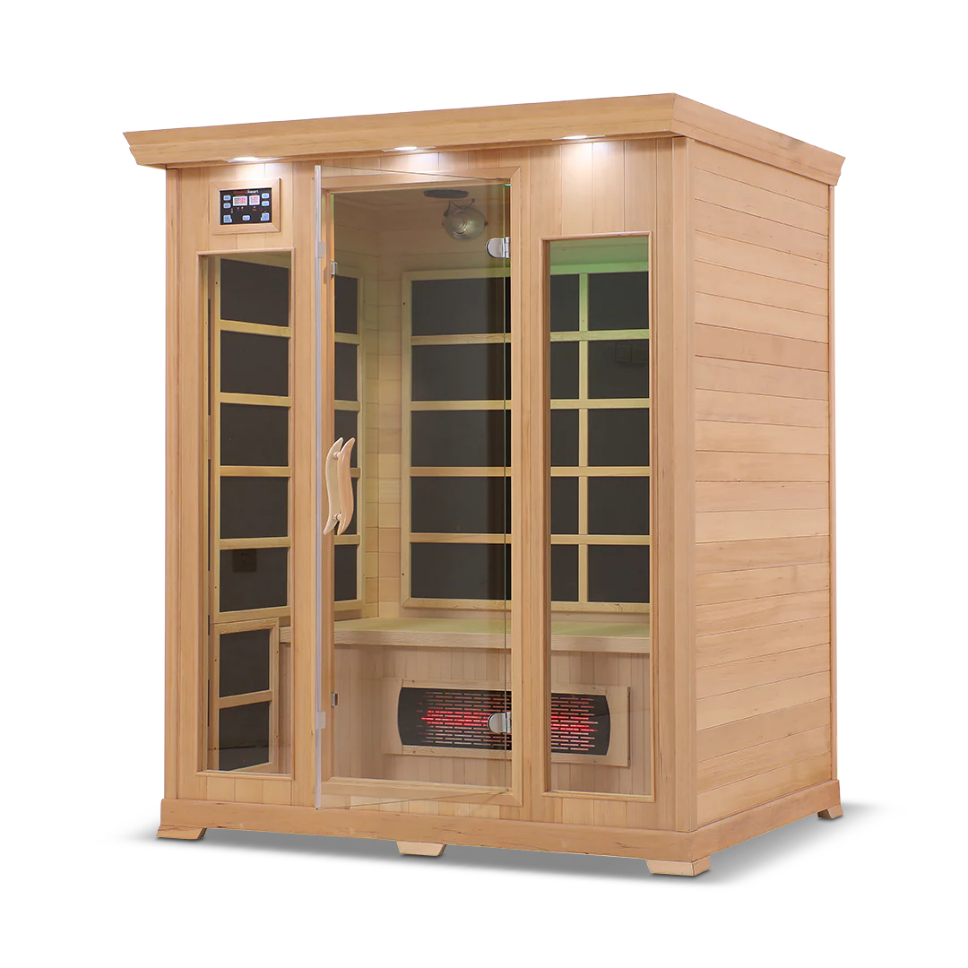 3 Person Full Spectrum Infrared Sauna with PureCarbon Heating & Canadian Wood Health Smart