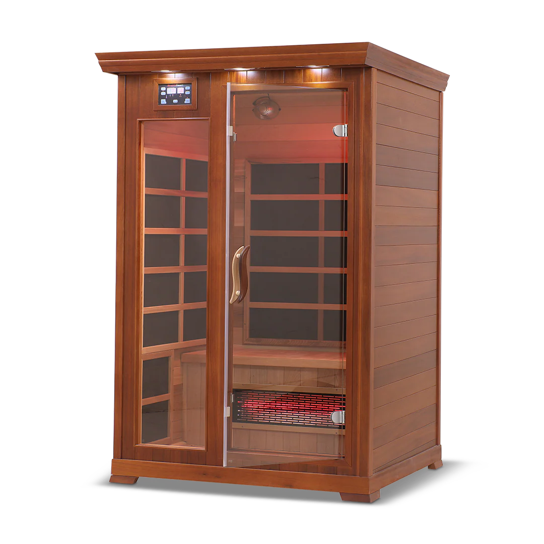 2 Person Full Spectrum Infrared Sauna with PureCarbon Heating & Canadian Wood Health Smart