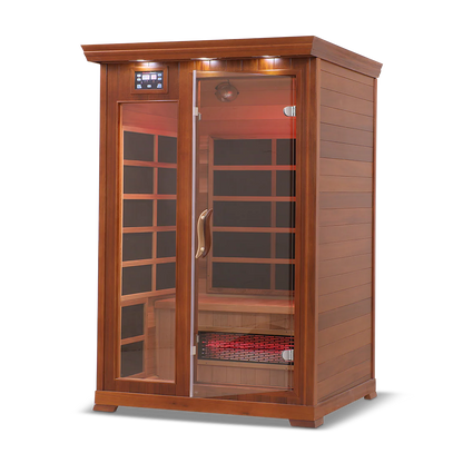 2 Person Full Spectrum Infrared Sauna with PureCarbon Heating & Canadian Wood Health Smart