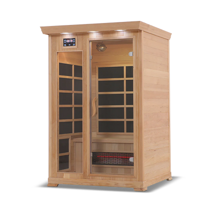 2 Person Full Spectrum Infrared Sauna with PureCarbon Heating & Canadian Wood Health Smart