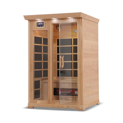 2 Person Full Spectrum Infrared Sauna with PureCarbon Heating & Canadian Wood Health Smart