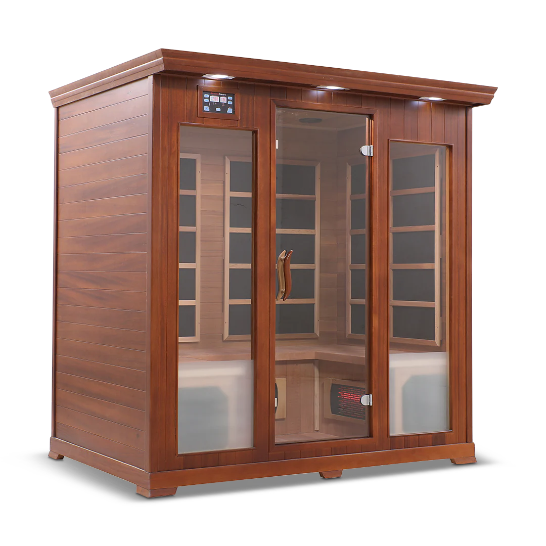 4 Person Full Spectrum Infrared Sauna with PureCarbon Heating & Canadian Wood Health Smart