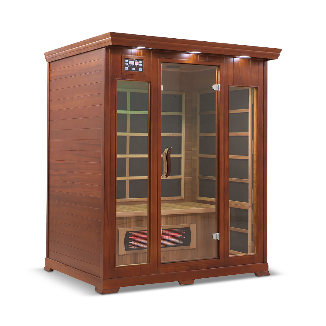 3 Person Full Spectrum Infrared Sauna with PureCarbon Heating & Canadian Wood Health Smart