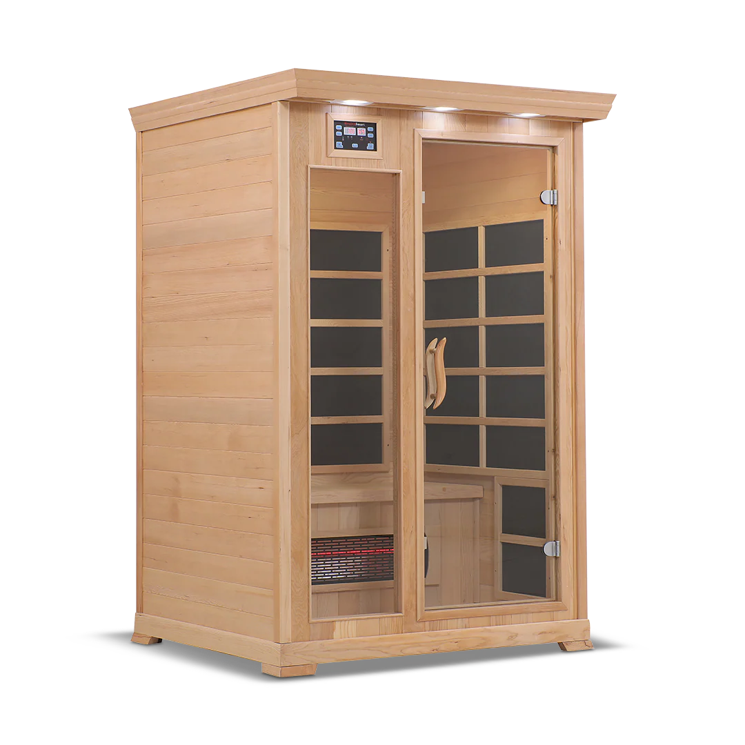 2 Person Full Spectrum Infrared Sauna with PureCarbon Heating & Canadian Wood Health Smart