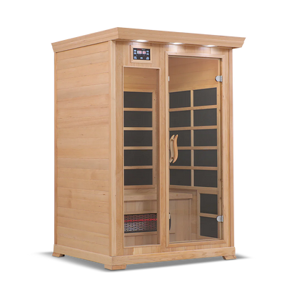 2 Person Full Spectrum Infrared Sauna with PureCarbon Heating & Canadian Wood Health Smart