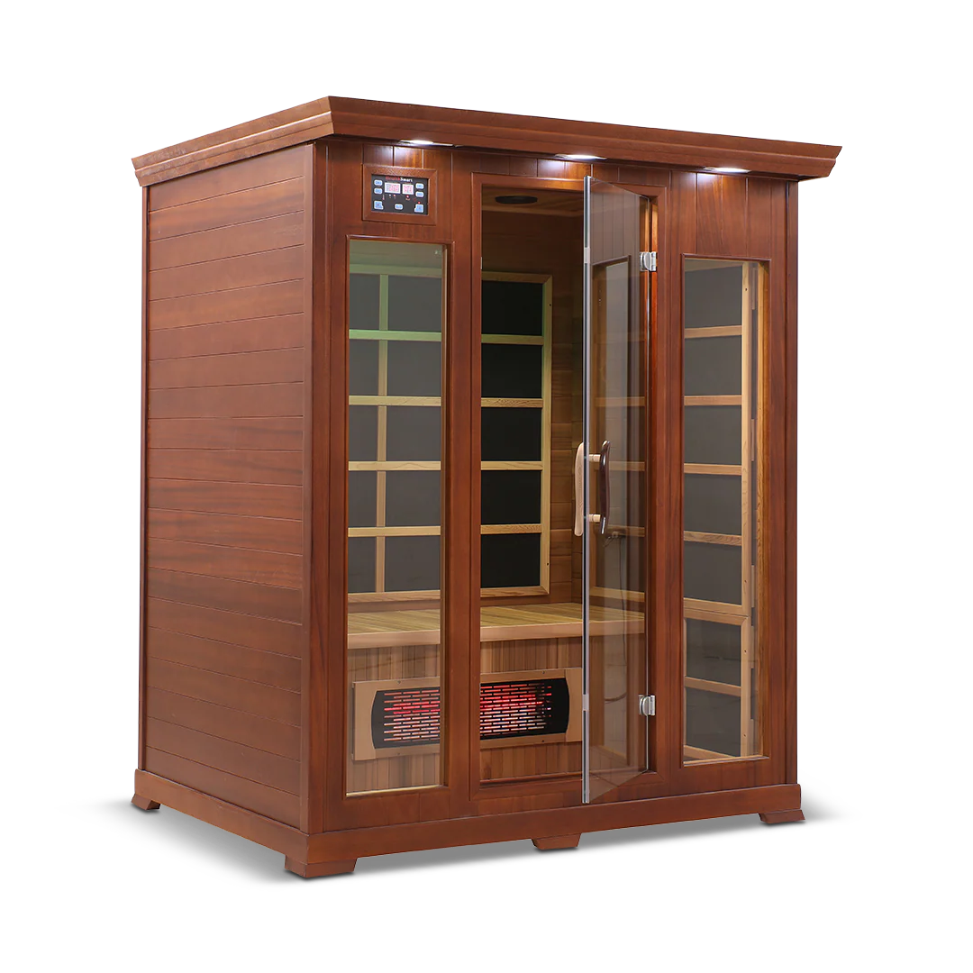 3 Person Full Spectrum Infrared Sauna with PureCarbon Heating & Canadian Wood Health Smart