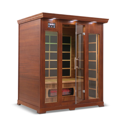 3 Person Full Spectrum Infrared Sauna with PureCarbon Heating & Canadian Wood Health Smart