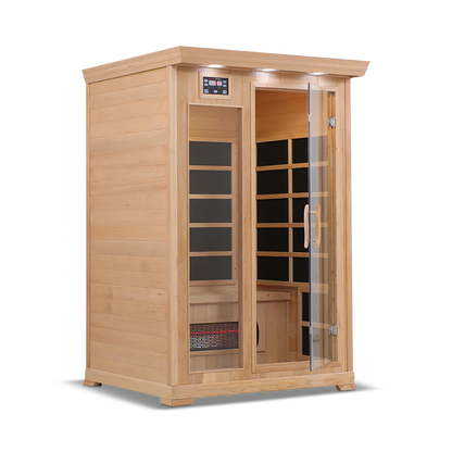 2 Person Full Spectrum Infrared Sauna with PureCarbon Heating & Canadian Wood Health Smart